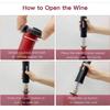 Electric Bottle Opener with Foil Cutter Corkscrew Wine Accessories Smart Automatic Wine Opener Kitchen Appliance