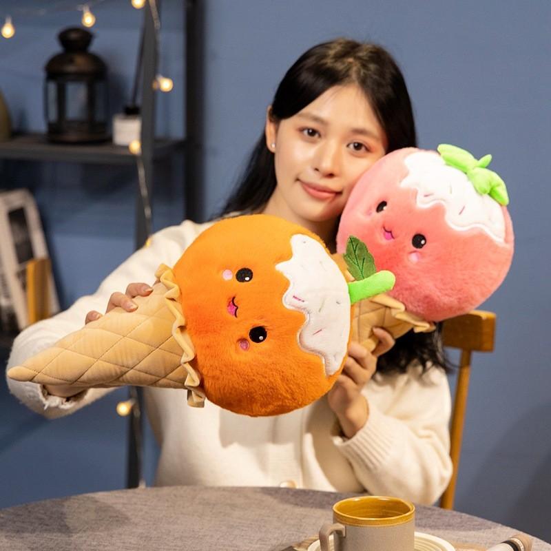 Cream Fruit Ice Stuffed Toy Children Performance Prop Throw Pillow Gifts Dolls