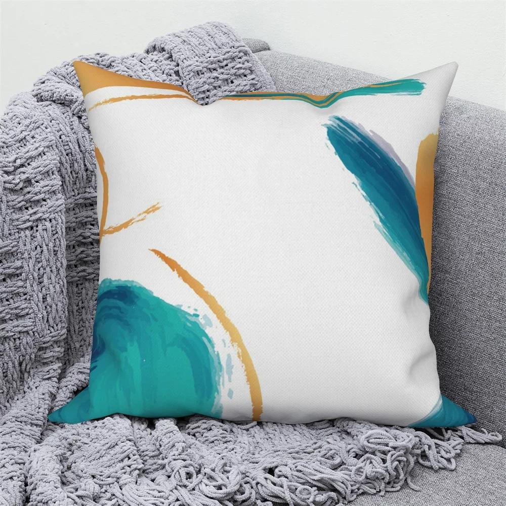 

Наволочка декоративная Скандинавский Современный Декор Дом Спальня Абстрактный Геометрический Декоративный Чехол на Подушку для Дивана 66x66cm бордовый