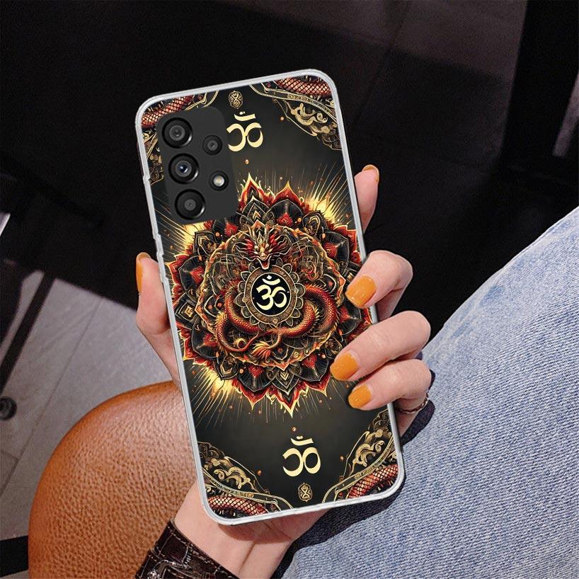 Mandala Chakra Insist Yoga Phone Case For Samsung Galaxy A52 A32 A22 A12 A51 A31 A50S A30S A20S A10S Note 20 Ultra 10 Plus S10 A