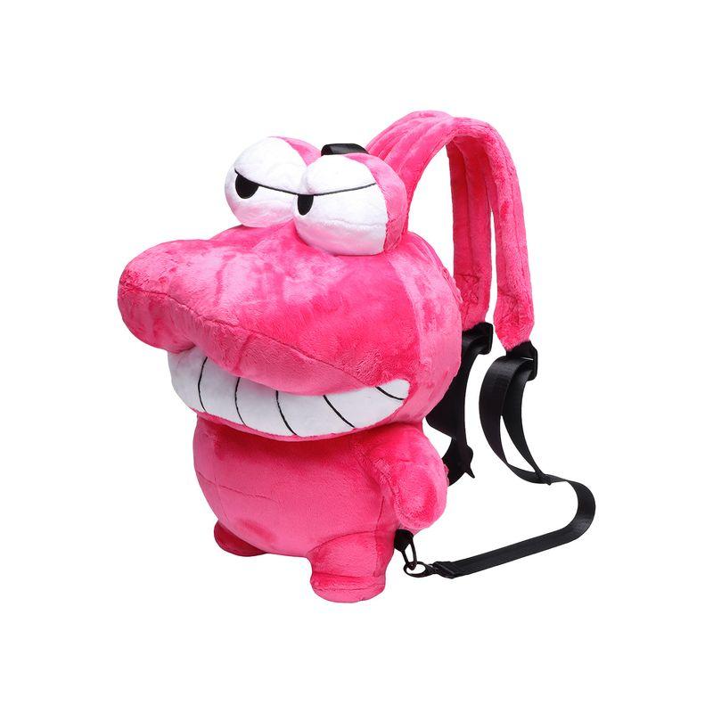 

[Crayon Xiaoxin Joint Name] Whoosis Plush Backpack Cute Cartoon Backpack Peripheral Mr. Crocodile Mountain Rose Pink (In Stock)