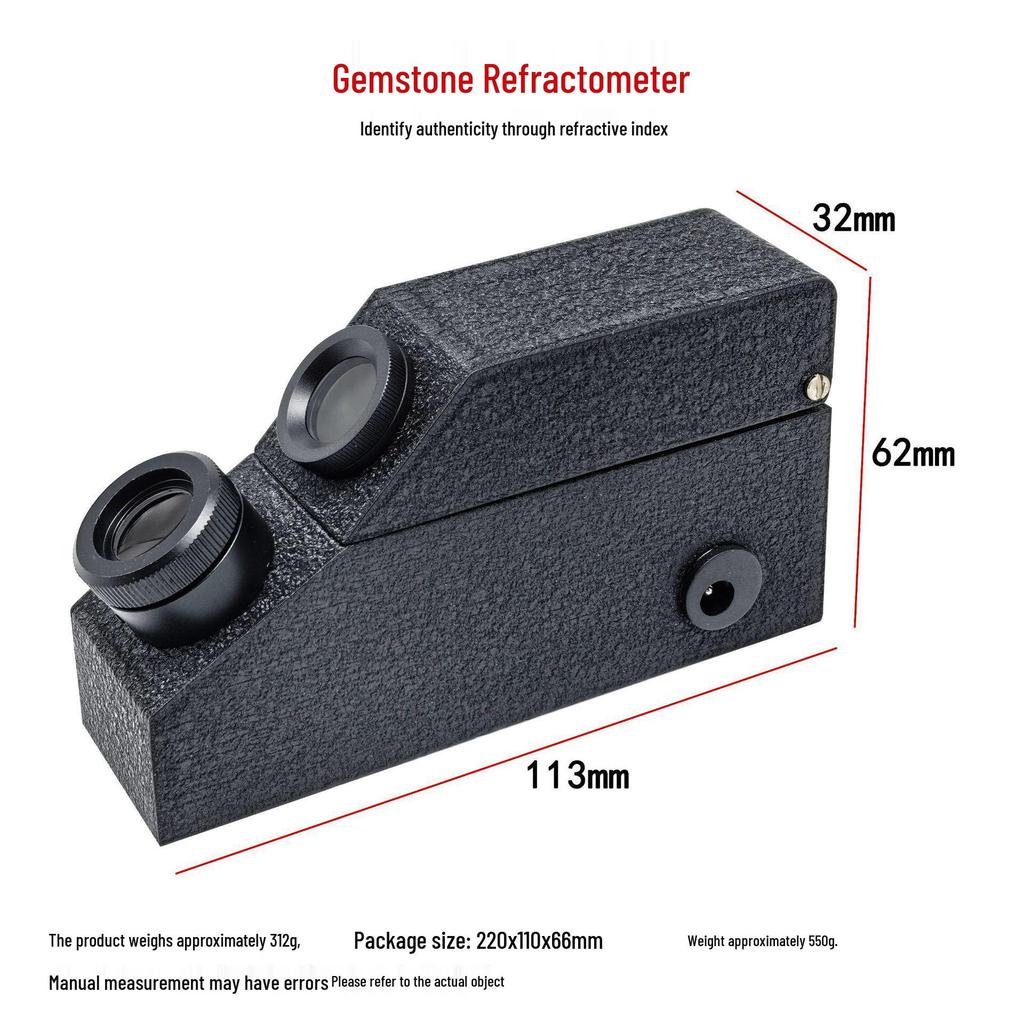 High-Precision Digital Refractometer for Gemstone and Jade Jewelry Appraisal