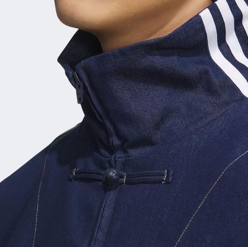 adidas Originals China Track Top Denim Soft Loose Jacket Unisex Denim BlueJW1968