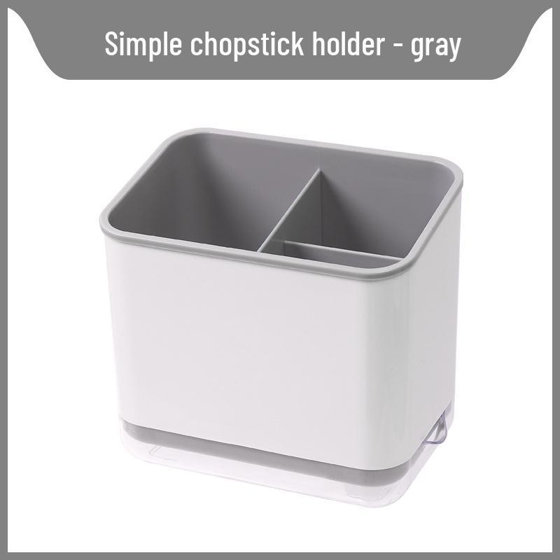 Multi-functional No-Punch Kitchen Rack for Chopsticks and Spoons