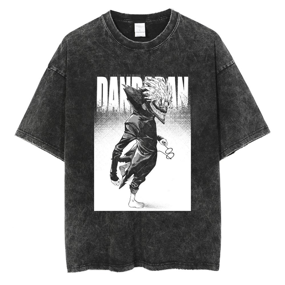 Dandadan Takakura Ken Vintage Washed Manga Panel Anime T-Shirt, Unisex Supernatural Manga Fan Streetwear Tee, 100% Cotton Casual Short Sleeve Top