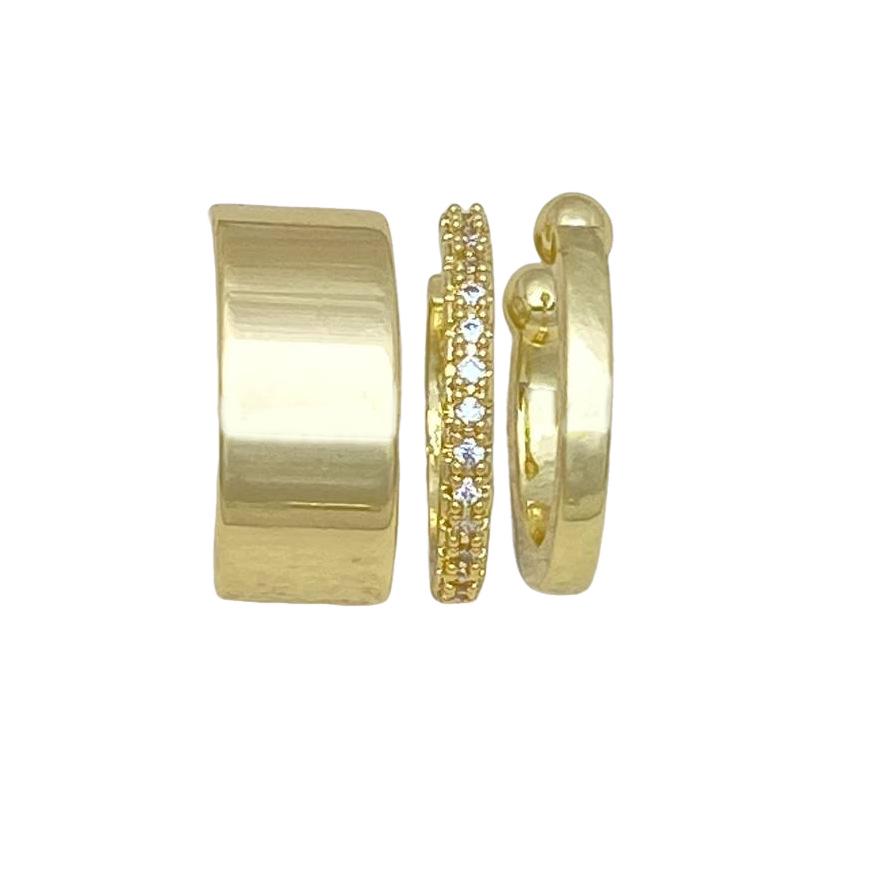 Einzigartiger Kupfer Zirkon Ohr-Cuff: High-End, Kein Piercing erforderlich