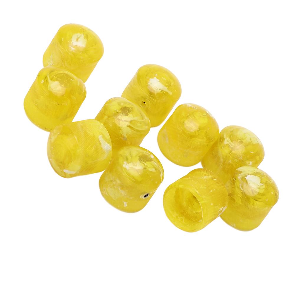 Volume Tone Dome Knobs Plastic Control Electric Guitar Bass Parts Accessories with Hex Wrench GD88 Yellow
