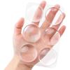 6pcs Silicone Door Handle Bumper Transparent Soft Wall Protector Self-adhesive Protective Plug Non-slip Round Doors Stop Muffler