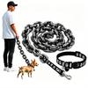 Novelty Pet Photo Props Big Chain Dog Leash, Oversized Faux Metal Plastic Lightweight Small Training Lead Walking with Handle for Puppies Cats,