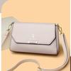 2025 Fashion Soft Leather Crossbody Handbag - Light Luxury Casual Square Bag for Moms