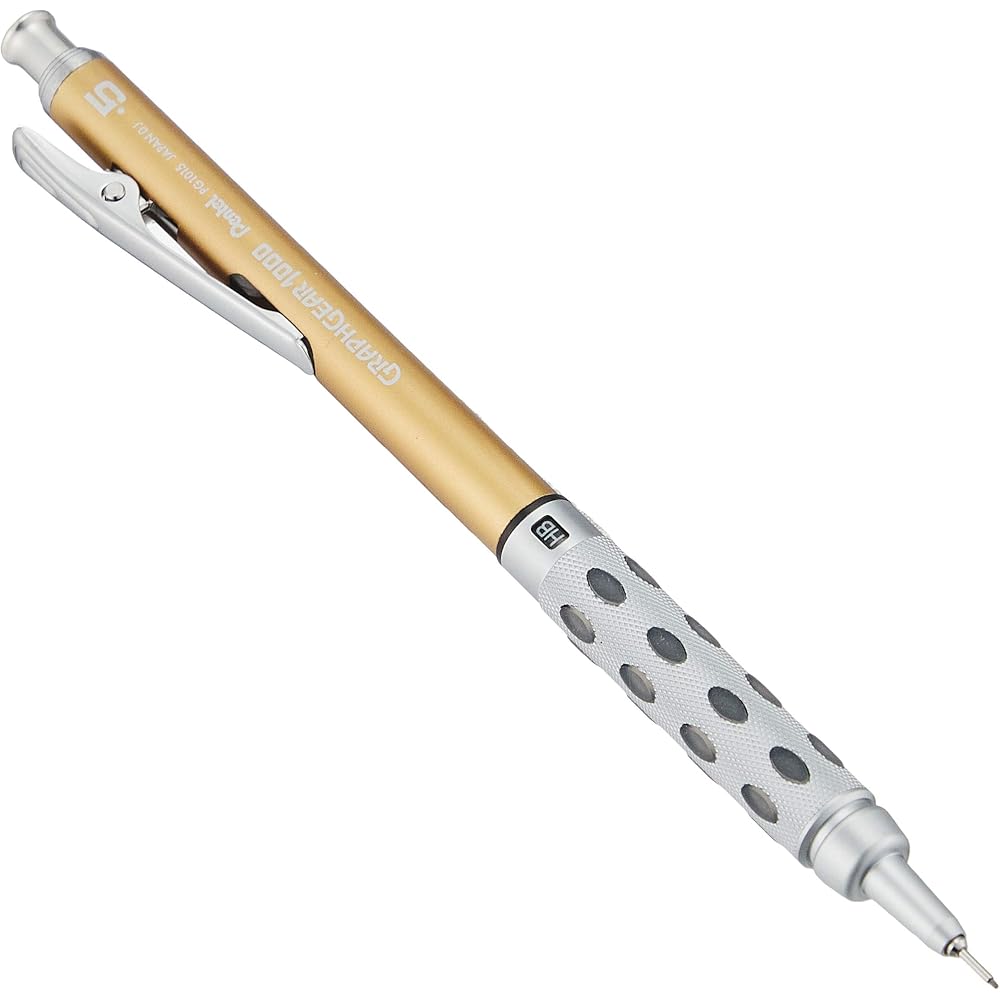 Pentel Drafting Mechanical Pencil Graph Gear 1000 0.5mm Limited Edition Color PG1015 Gold