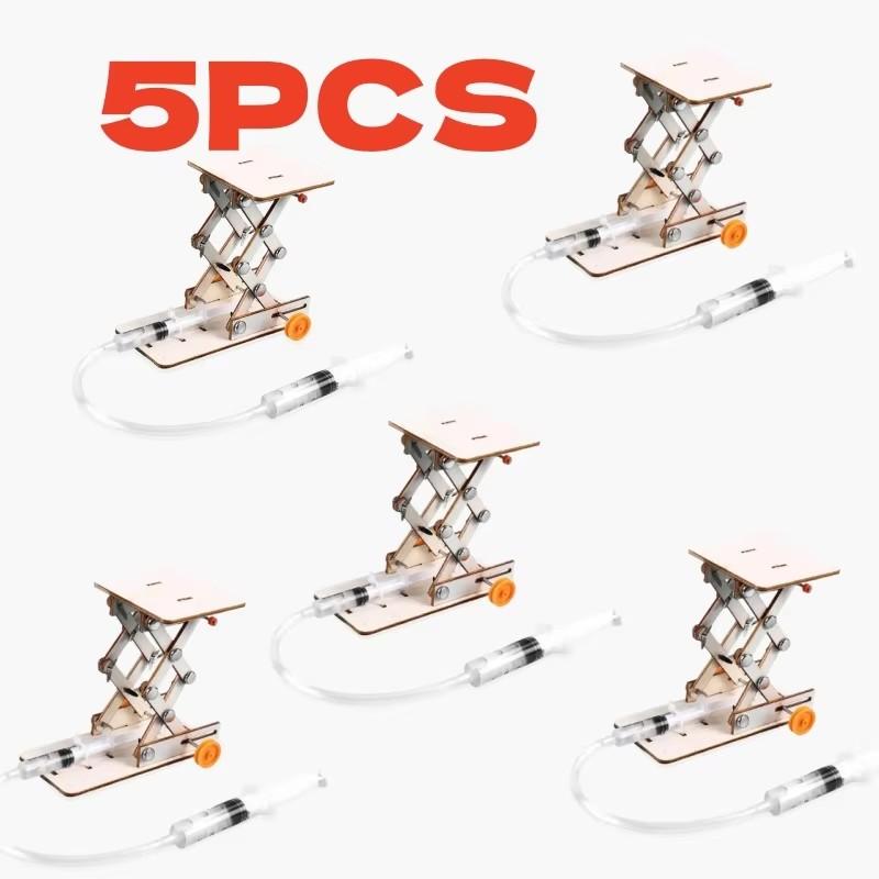 Hydraulische Hebebühnenkran Modell Bau Kinder DIY Puzzle Wissenschaftliches Experiment Spielzeug Erfindungen STEAM Lehrmittel