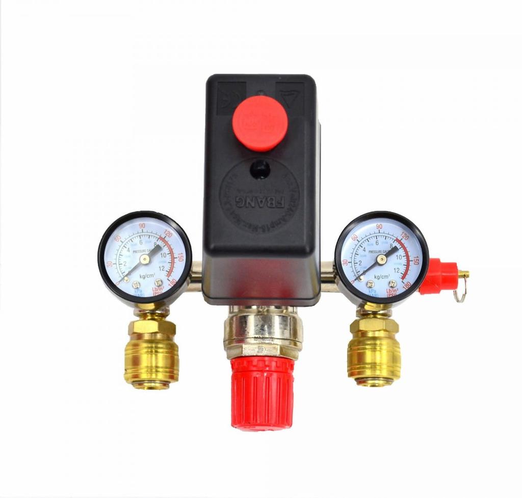 Awtools Pressure Switch For Compressor Pressure Switch 230V 2 Inputs