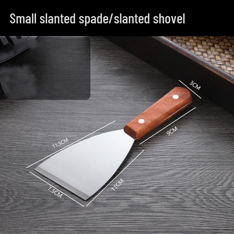 Multi-purpose Angled Stainless Steel Spatula