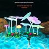 Luminous Aquarium Decorations: Fluorescent Water Plants with Soft Lotus Leaves & Mushrooms.
