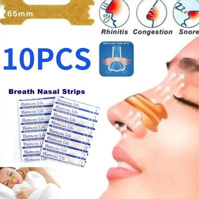10 τεμ. αναπνέουσες ρινικές ταινίες κατά του ροχαλητού Επιθέματα ύπνου καλύτερα Σωστό βοήθημα Σταματήστε το ροχαλητό Καλύτερη αναπνοή