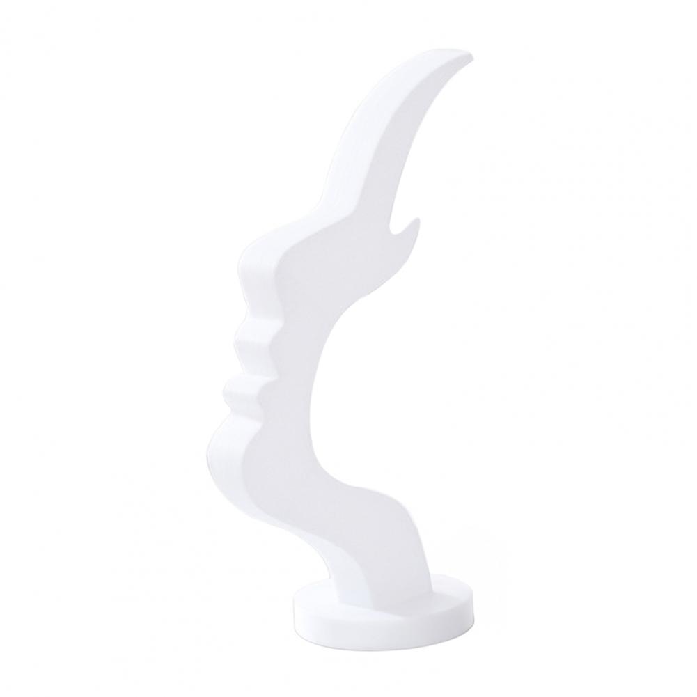 

14cm Face Shaped Glass Holder Abstract Side Face Sunglasses Display Rack 3D Printed Desktop Storage Organizer For Home Office білий
