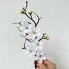 Peach and Plum Blossom Artificial Winter Bouquet for Indoor Decoration