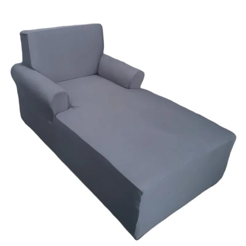 

High Stretch Arm Sofa Slipcover Printed Double Armrests Chaise Lounge Cover Living Room Soft Chaise Arms Sofa Protector