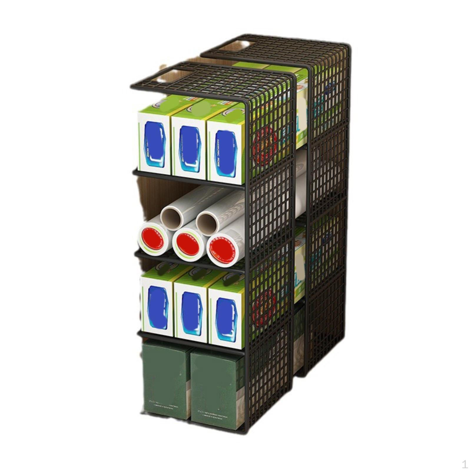 

2-секционный держатель для фольги, кухонный органайзер и стойка для хранения закусок S