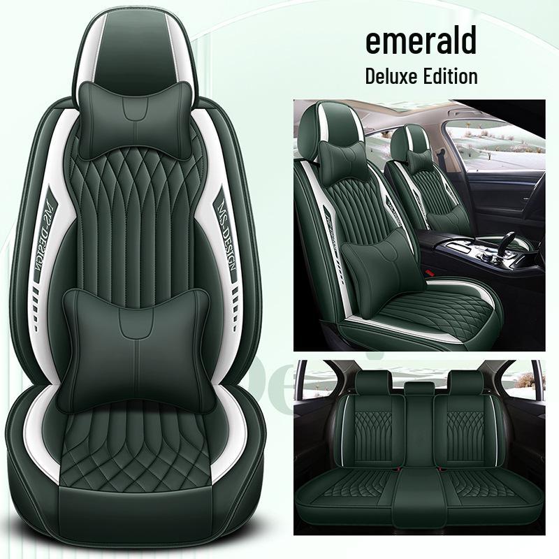 2024 All-Season Universal Full Surround Leather Car Seat Cushion Cover