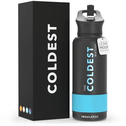 The Coldest Water Sports Bottle: Keeps Ice Melt for 36 Hours. Vacuum-insulated, 13-hour water bottle with a straw. Perfect for all seasons.