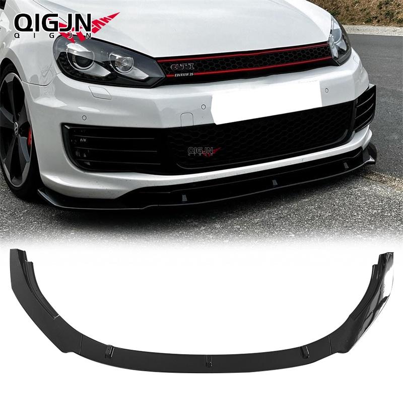 Suitable for VW Golf MK6 GTI Front Spoiler Front Diffuser Front jaw Spoiler Front Lip Spoiler Bumper… Glossy black