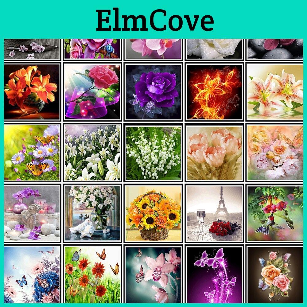 Embroidery 5d Diamond Diy Art Mosaic Pattern Indoor Wall Decoration Butterfly Flower Diamond Painting Cross Stitch New Year Gift