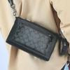 Coach Holden 25 Monogram Print Logo Embossed Pendant Color Block Coated Canvas And Leather Shoulder Crossbody Bag Medium Men bags C5598-QBPHT