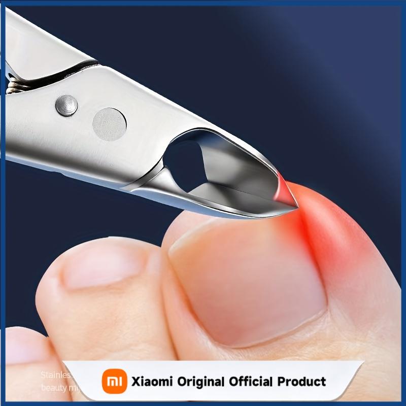 Xiaomi Stainless Steel Horn Pliers | Modern Eagle Beak Toe Nail Clippers for Nail Grooves and Embedded Nails, Concave Blade