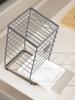 Organizador de Cuchillos Universal Acero Inoxidable Cocina Drenaje Soporte para Cuchillos de Verduras Estante de Almacenamiento Con Bandeja de Drenaje Desmontable