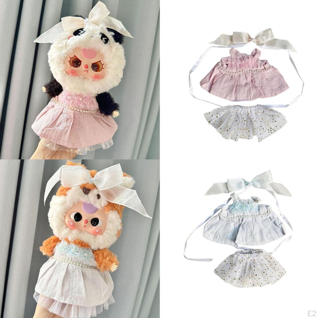 20cm Doll Outfit with Gauze Skirt And Hair Accessory for Collectors