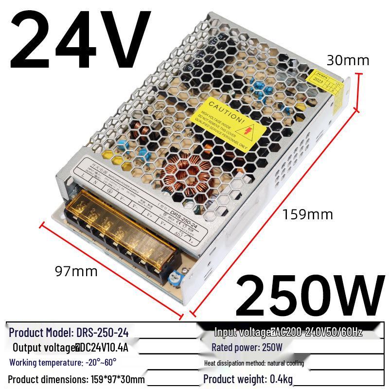 220V AC To 24V DC LED Transformer Adapter - 1A, 2A, 3A, 5A, 10A, 15A