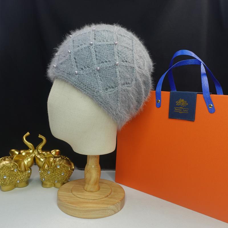 Pălării tricotate la modă pentru femei: Căciuli din lână dublu strat, îngroșate, cu protecție pentru urechi, calde, pentru toamnă și iarnă