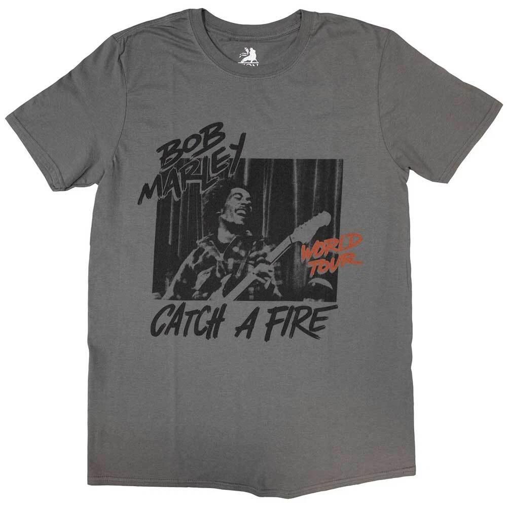 Bob Marley Unisex T-Shirt Catch A Fire World Tour XL
