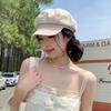 New Octagonal Hat Children's Spring and Summer Street Versatile Face Newsboy Hat Sweet Literary Plaid Beret