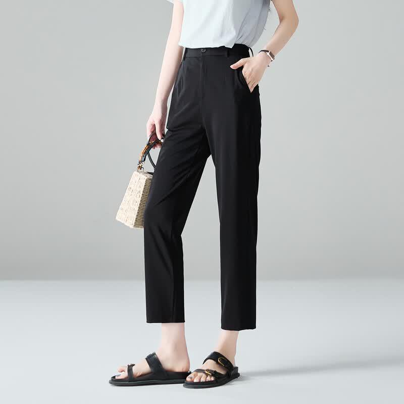 SOFSIL Women's High-Waist Ankle-Length Casual Pants