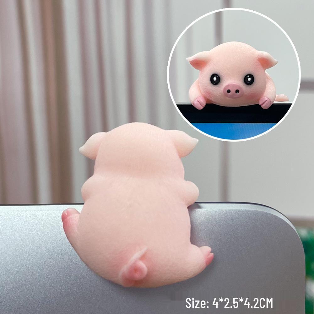 Creative TV Monitor & Car Navigation Screen Decoration - Small Animal Ornaments