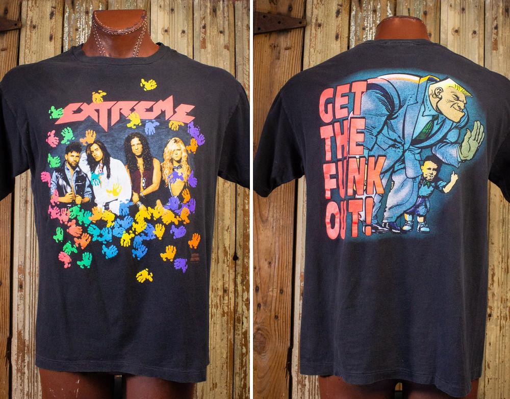 Vintage Extreme Get The Funk Out Concert T shirt 1990 XXXXL