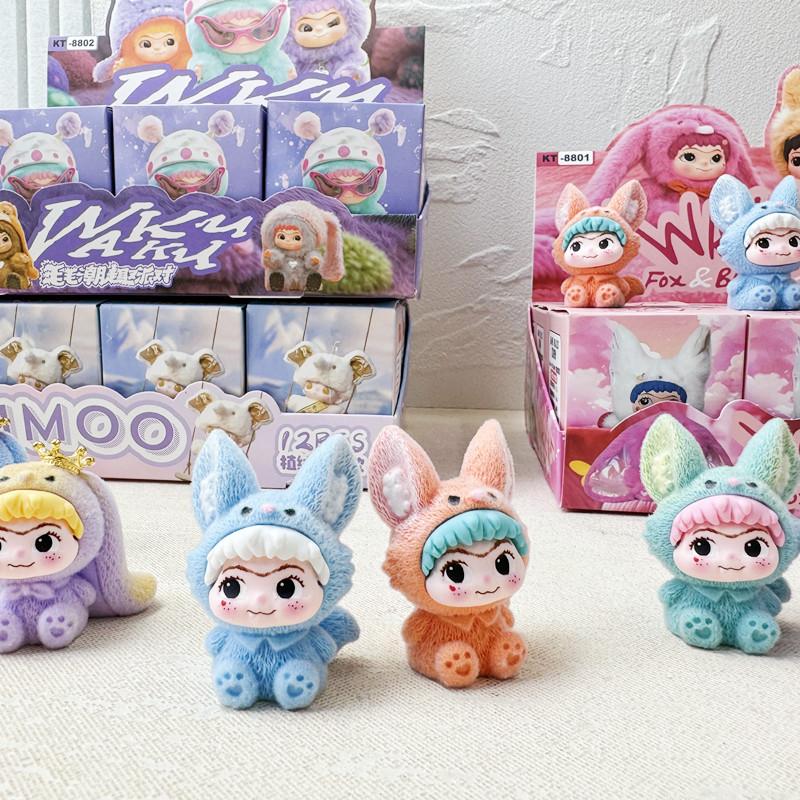 12pcs/Set Anime WAKUKU Blind Box Cartoon Characters Figure Toy Dolls For Fans Children Christmas Birthday Gift