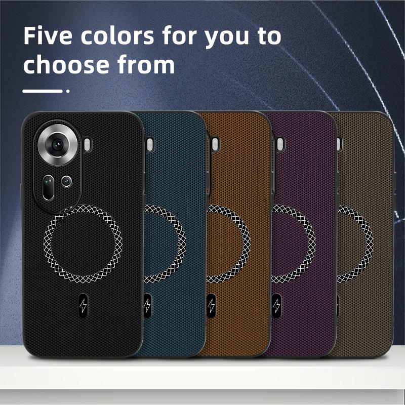 Reno 13 Pro 13F Zakelijk Leertextuur Magnetische Telefoonhoesje Voor OPPO Reno 10 Pro 10F 11 Schokbestendige Beschermhoes Reno 12 Pro