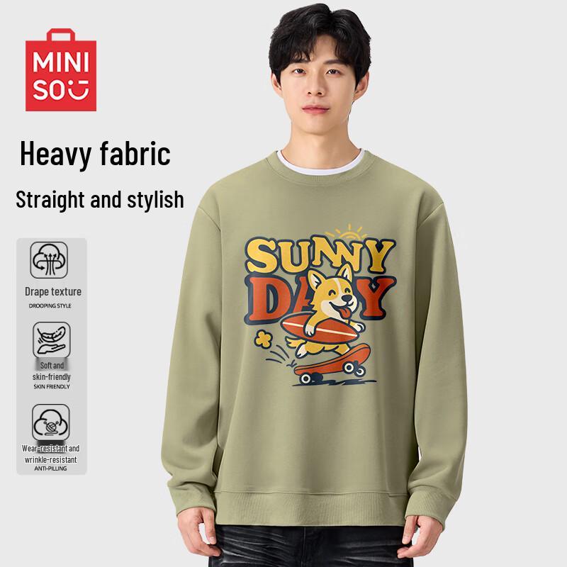 

MINISO Unisex Heavyweight Corgi Print Pullover Sweatshirt 2XL