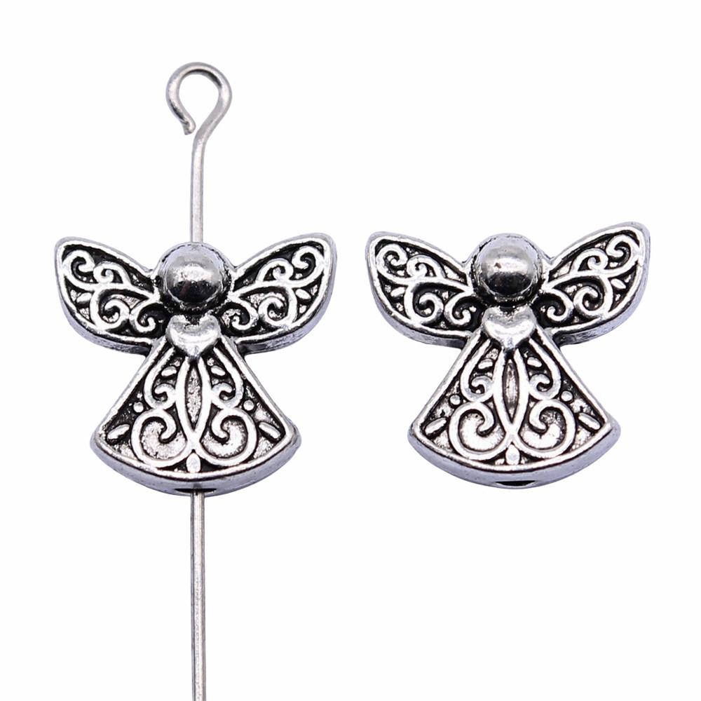 Angel Wing Beads Spacer Small Hole Butterfly Charms For Spiritual Jewelry