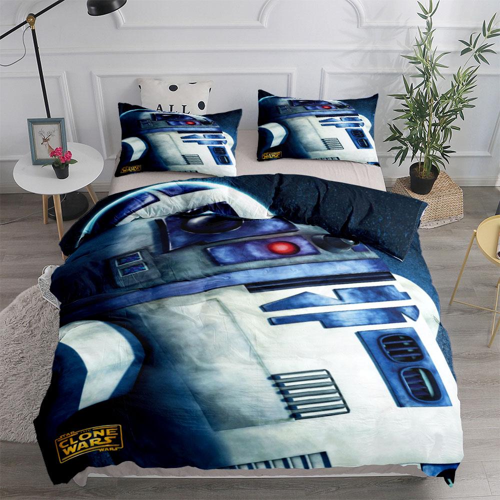 Retro Robot Duvet Cover Set Uk Single Double King Us Twin Full Queen Size Anime Bed Linen Set