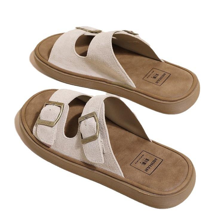 Zhongjia platform Boken shoes women's summer wear half slippers 2025 new beach shoes fishing Boken shoes cool slippers