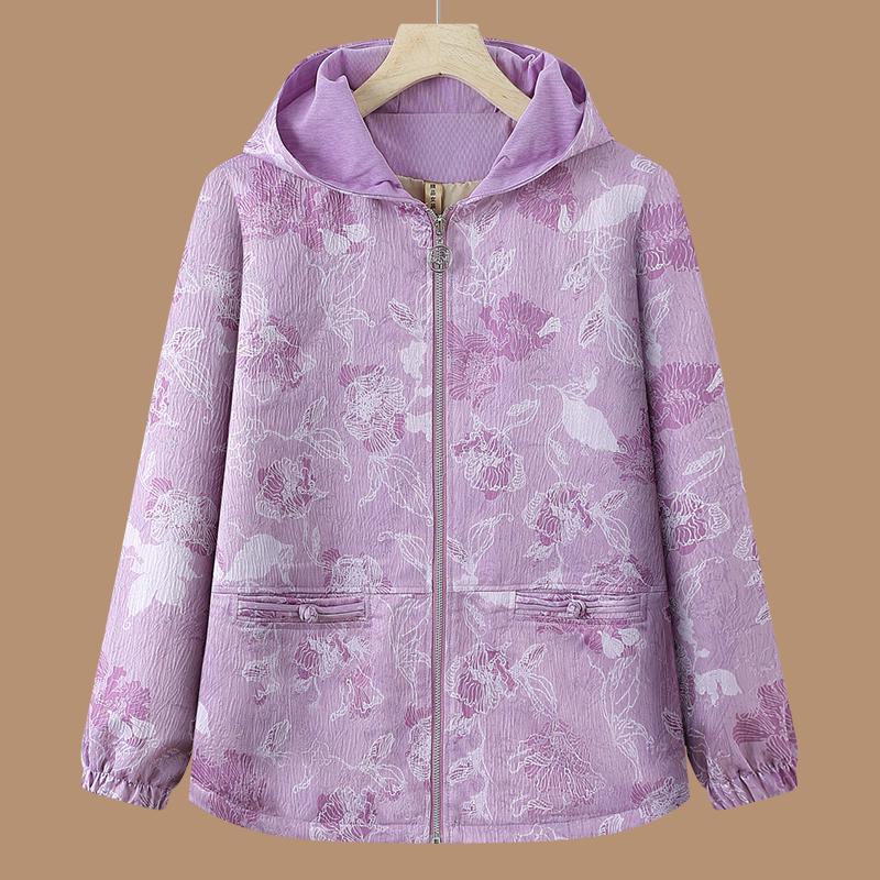 

2026 Trendy Chinese-Style Loose Cardigan for Middle-Aged & Elderly Women 5XL 75-80 kg