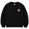 Seupeullaesikodeu Heavy Crewneck Sweatshirt Black - Smile Sticker