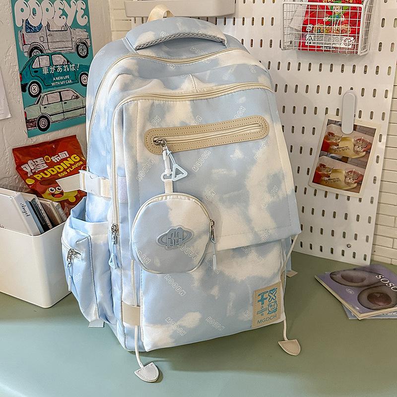 

Женский новый кампусный рюкзак-джокер большой вместимости для компьютера и путешествий, легкий рюкзак для учеников средней и старшей школы. .