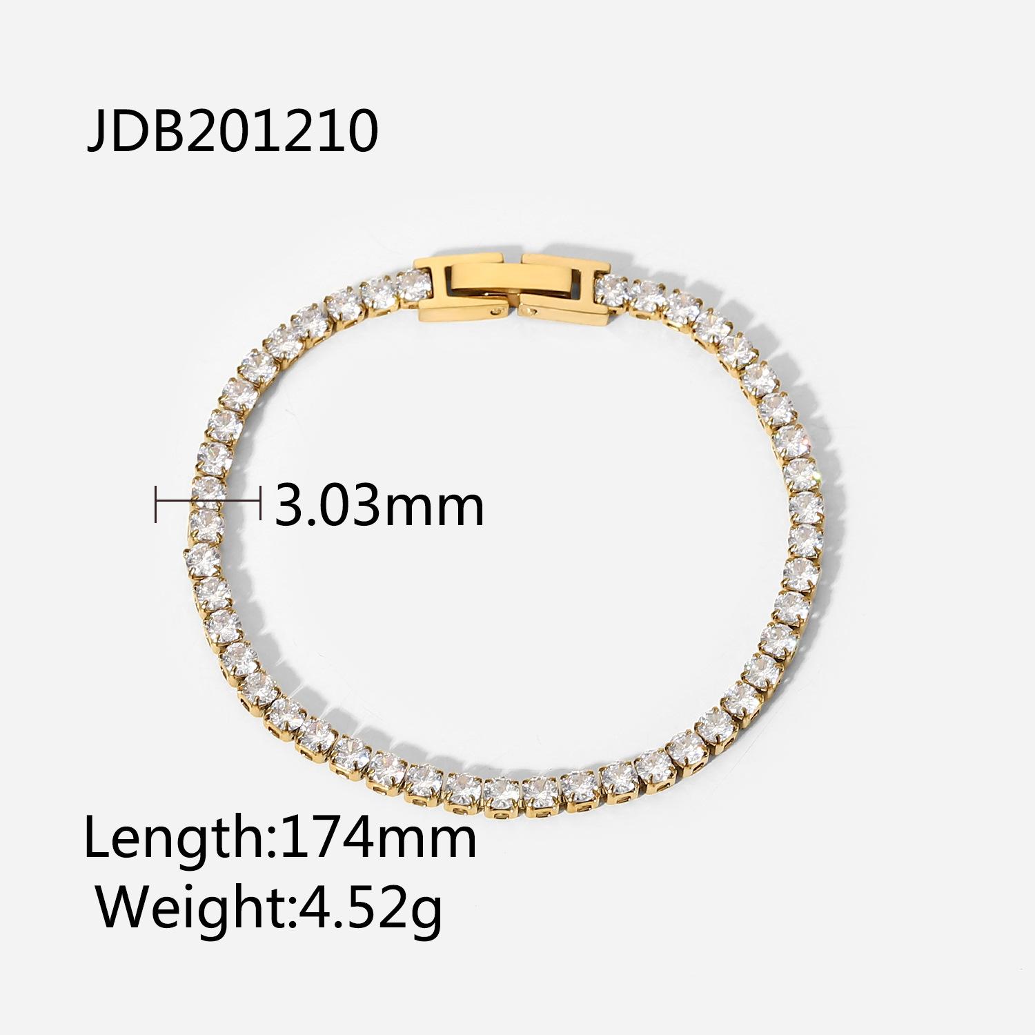 INS fashion new bracelet 14K gold inlaid with zircon stainless steel bracelet temperament retro jewelry bracelet women