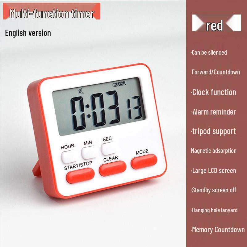 Kids' Kitchen Timer & Alarm Clock for Baking & Study